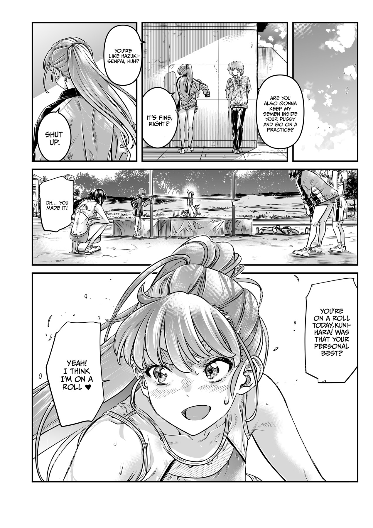 Hentai Manga Comic-The Dominant Track And Field Girl Can't Be Satisfied By A Nobody's Dick-Read-31